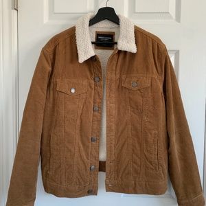 Corduroy sherpa jacket